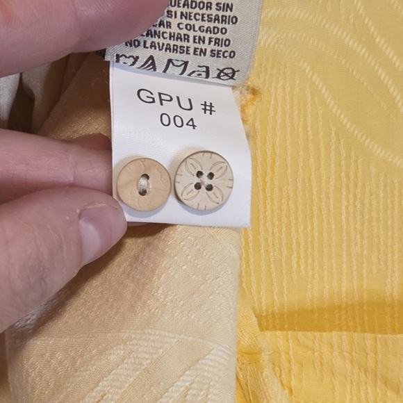 Jamaica Jaxx 100% Silk Men's XXL Short Sleeve Button Down Shirt Tropical Yellow - Picture 5 of 7